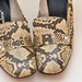 1960's Square Toe, Faux Snakeskin Heels ////MOD SQUAD////