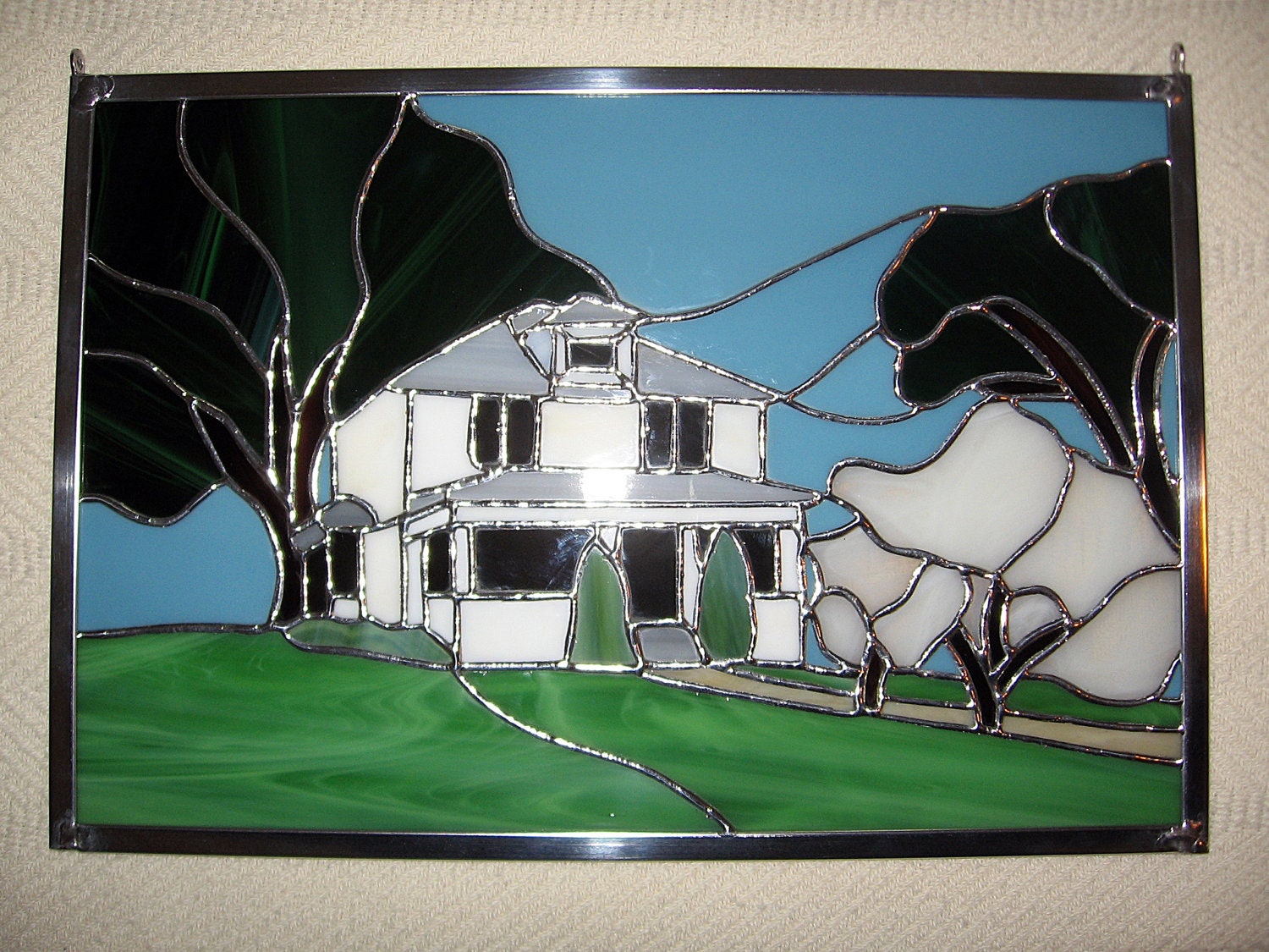 Custom Stained Glass Panel Custom Stained Glass Window 9713