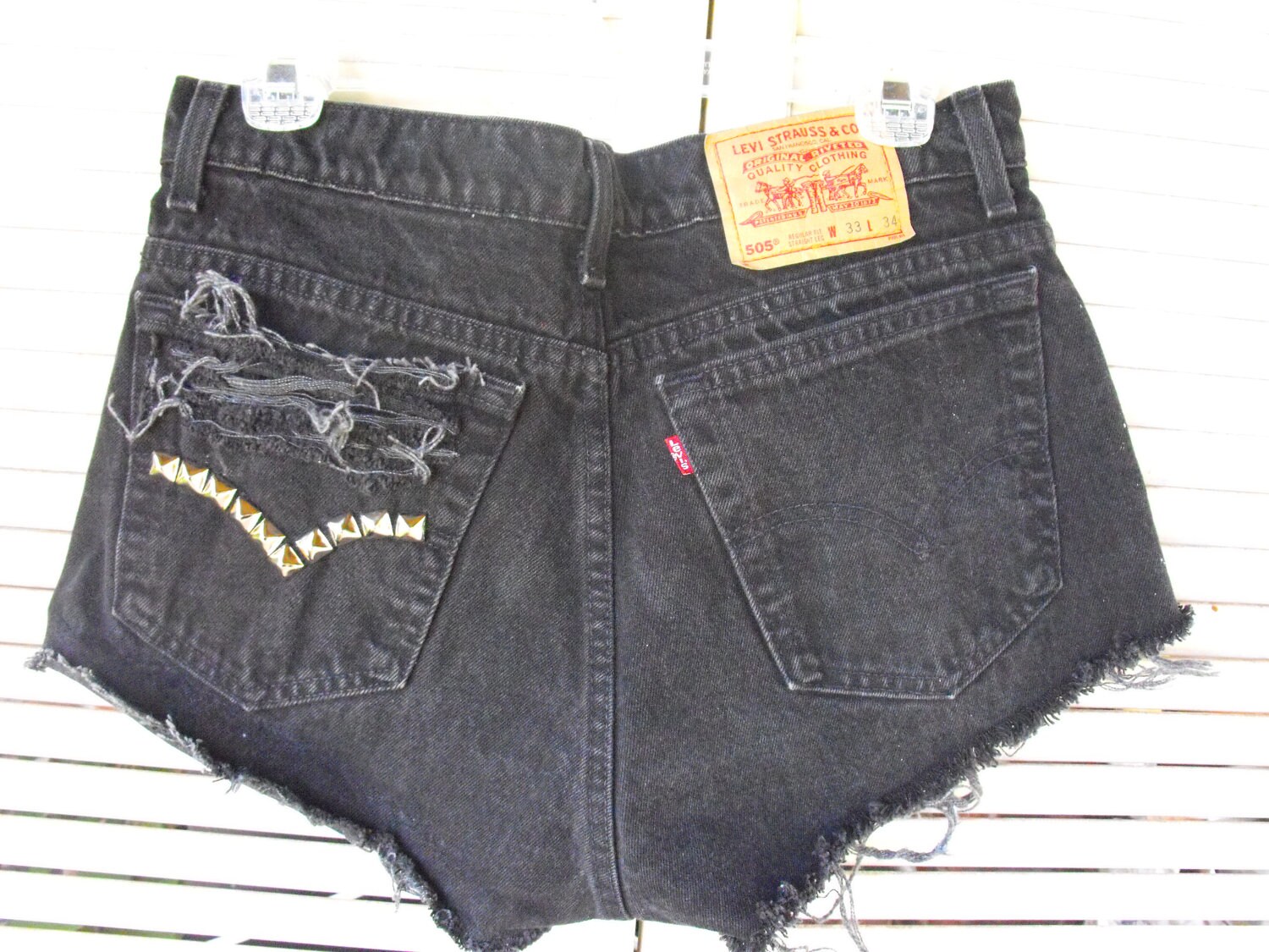 Vintage Levi's Studded Galaxy hipster shorts