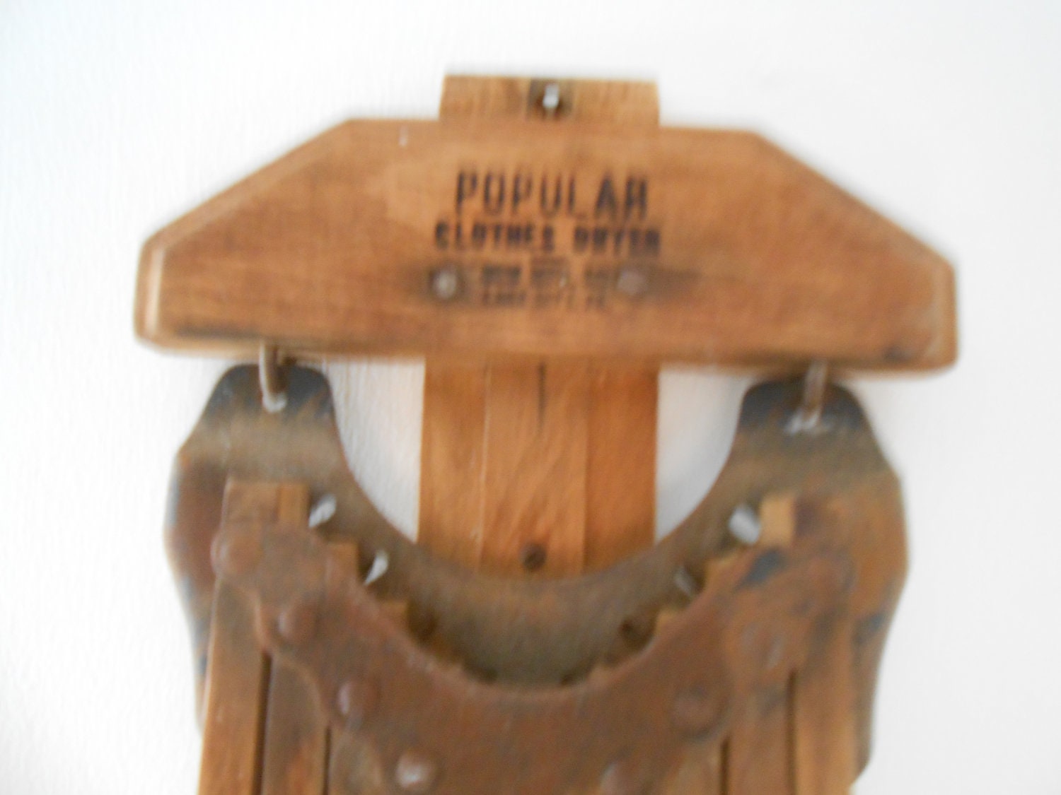 Antique Wooden Wall Mounted Drying Rack