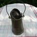 SALE,antique,rare, exceptional french tin milk can of 1800s,engraved with a name or mark L.DUMOGET and address.FREE shipping