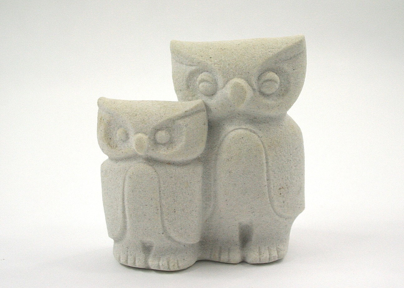 Stone Art Owls by Marbell Belgium