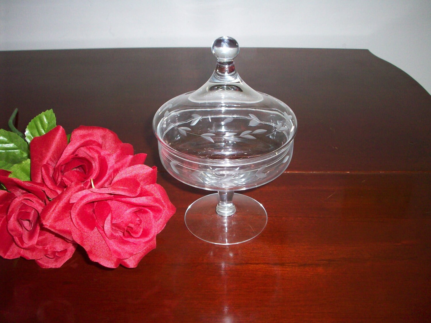 Vintage Crystal Candy Dish Princess House Heritage by