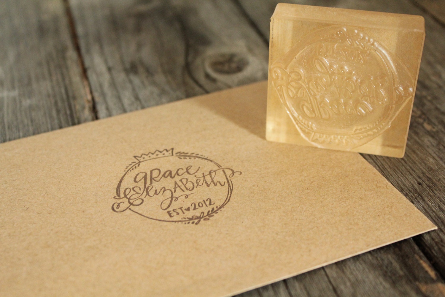 Custom Logo Stamp 2 x 2 Personalized Rubber