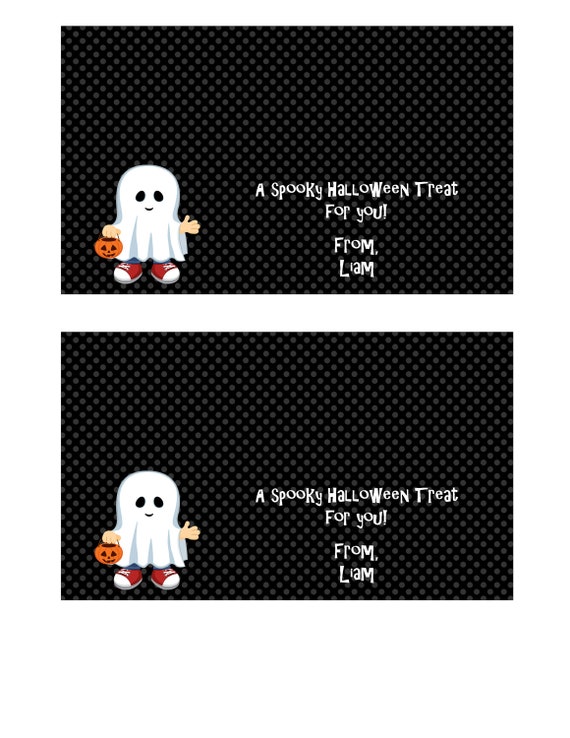 Printable Ghost Treat Bag Topper Il_570xn