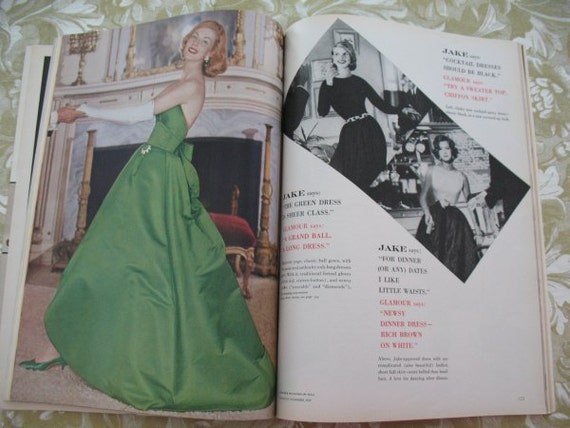 Vintage Glamour Magazine November 1959 Party Dresses