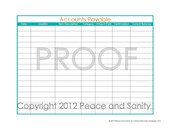 Items similar to Personal Accounts Payable Printable PDF on Etsy