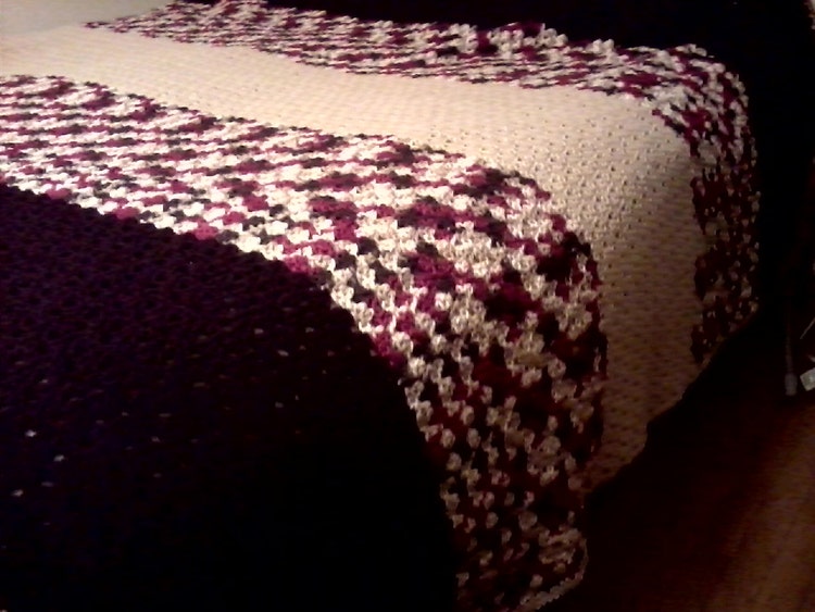 Crochet King Size Bed Afghan / Extra Large by WLsHandmadeGifts
