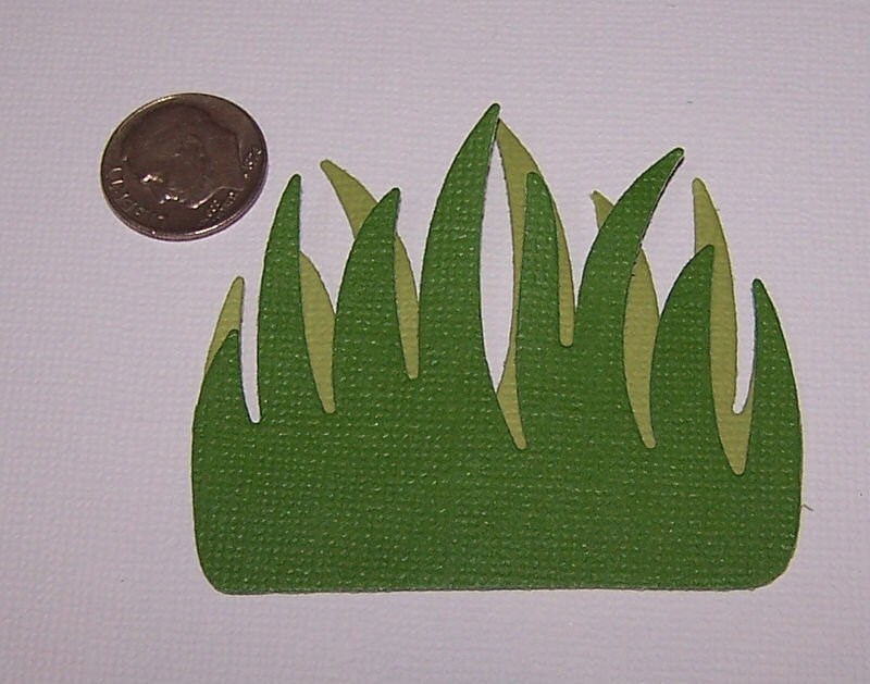 6 Grass Quickutz Scrapbooking Paper Die Cuts / Card by DieCuts4U