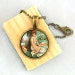 10% SALE Necklace Vintage Le Sourire France Girl 1930s Retro Gorgeous Copper Art Pendant Gift