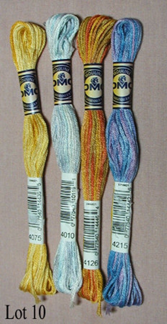 DMC Variegated Embroidery Floss 4 skeins Lot 10