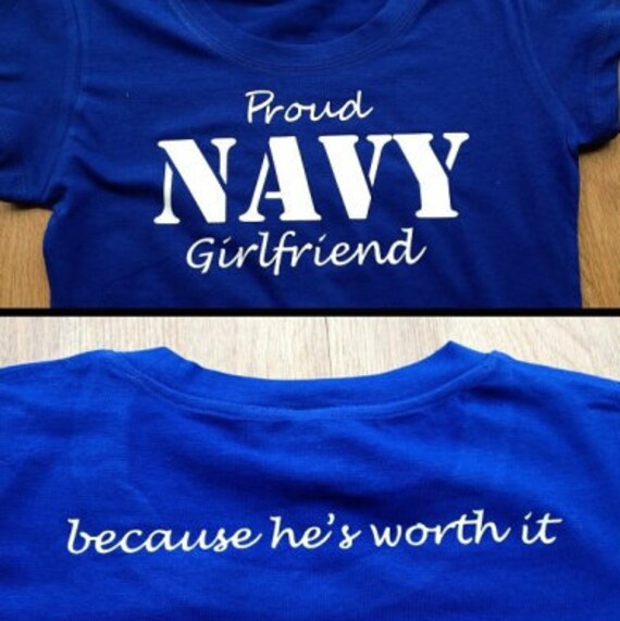 Items Similar To Proud Military Girlfriend Shirt Crew Neck On Etsy 3893