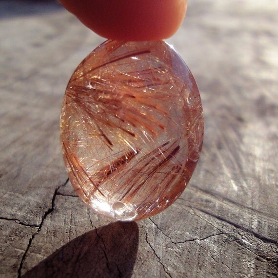 Copper Rutilated Quartz PendantCopper Colored Rutile by QStone
