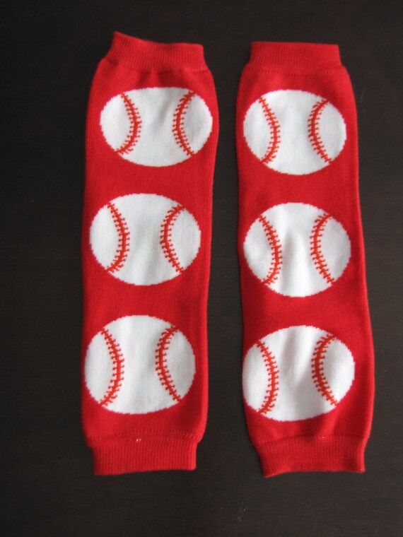 BASEBALL baby leg warmers. Great for babies toddlers and