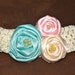 Three Rose Colorful Headband