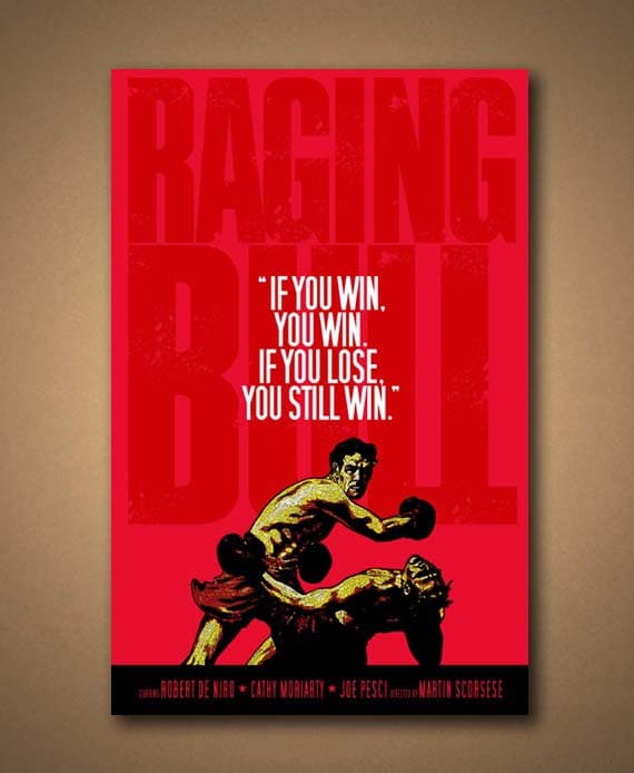 RAGING BULL Movie Quote Poster by ManCaveSportsSigns on Etsy