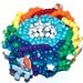 Rainbow Dash 3D Kandi Rave Cuff