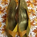 Lovely 1980's Autum coloured sling backs with small heel.