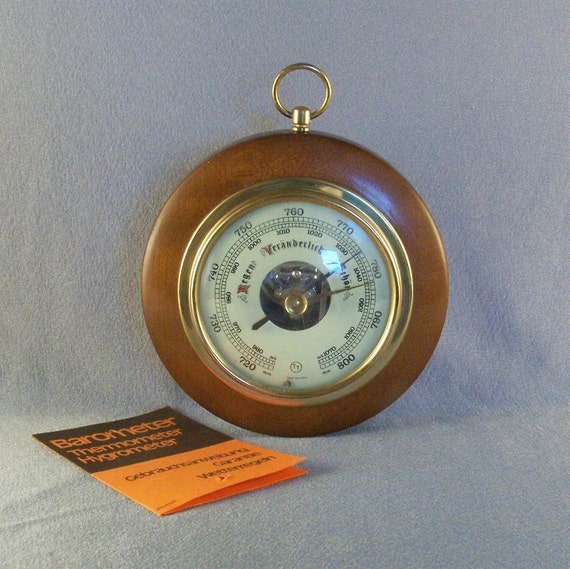 Barometer Made in West Germany by SiggisVintageAttic on Etsy