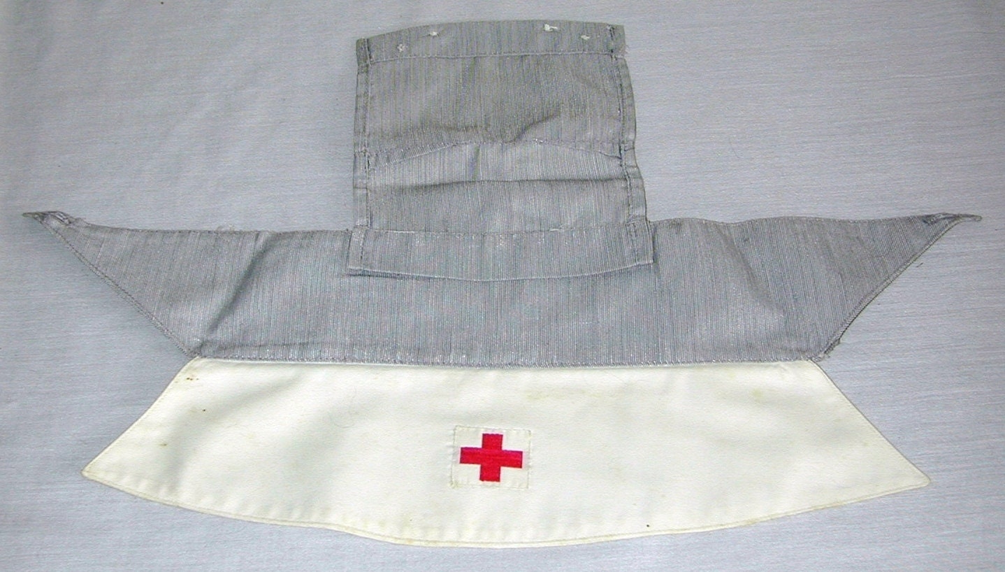 WWII Vintage 40s 50s AMERICAN RED Cross Volunteer Nurse