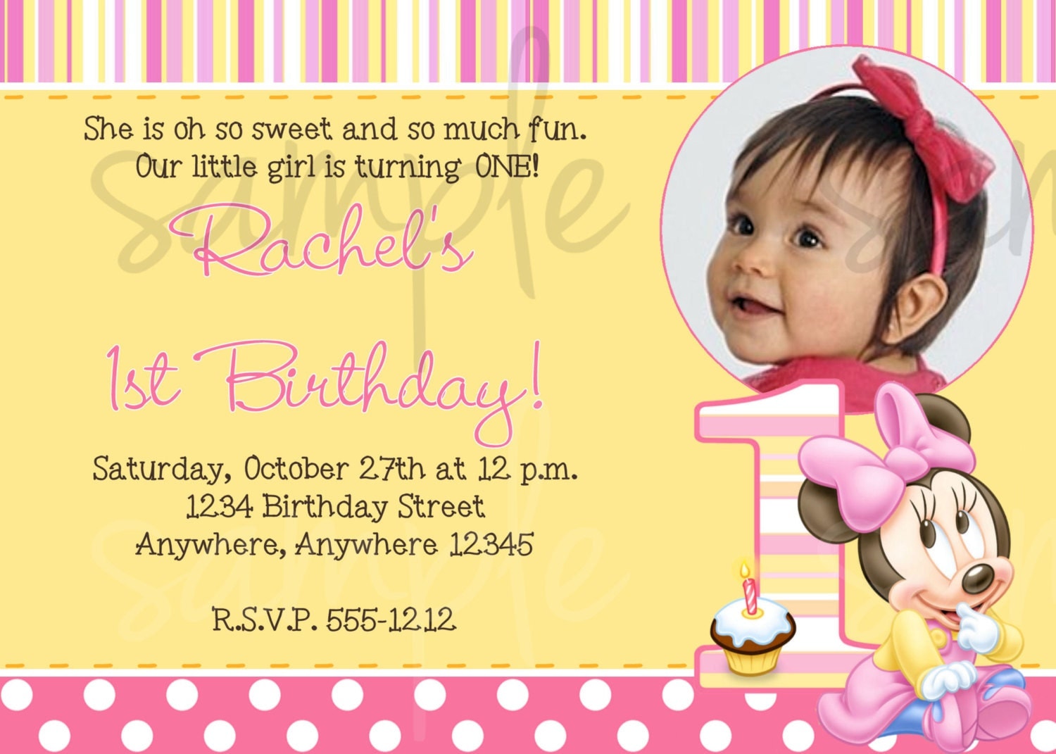 1St Bday Invitation Message 5