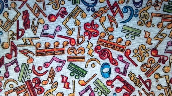 NEW Quilting Fabric BY the YARD Musical theme by VictorianWardrobe