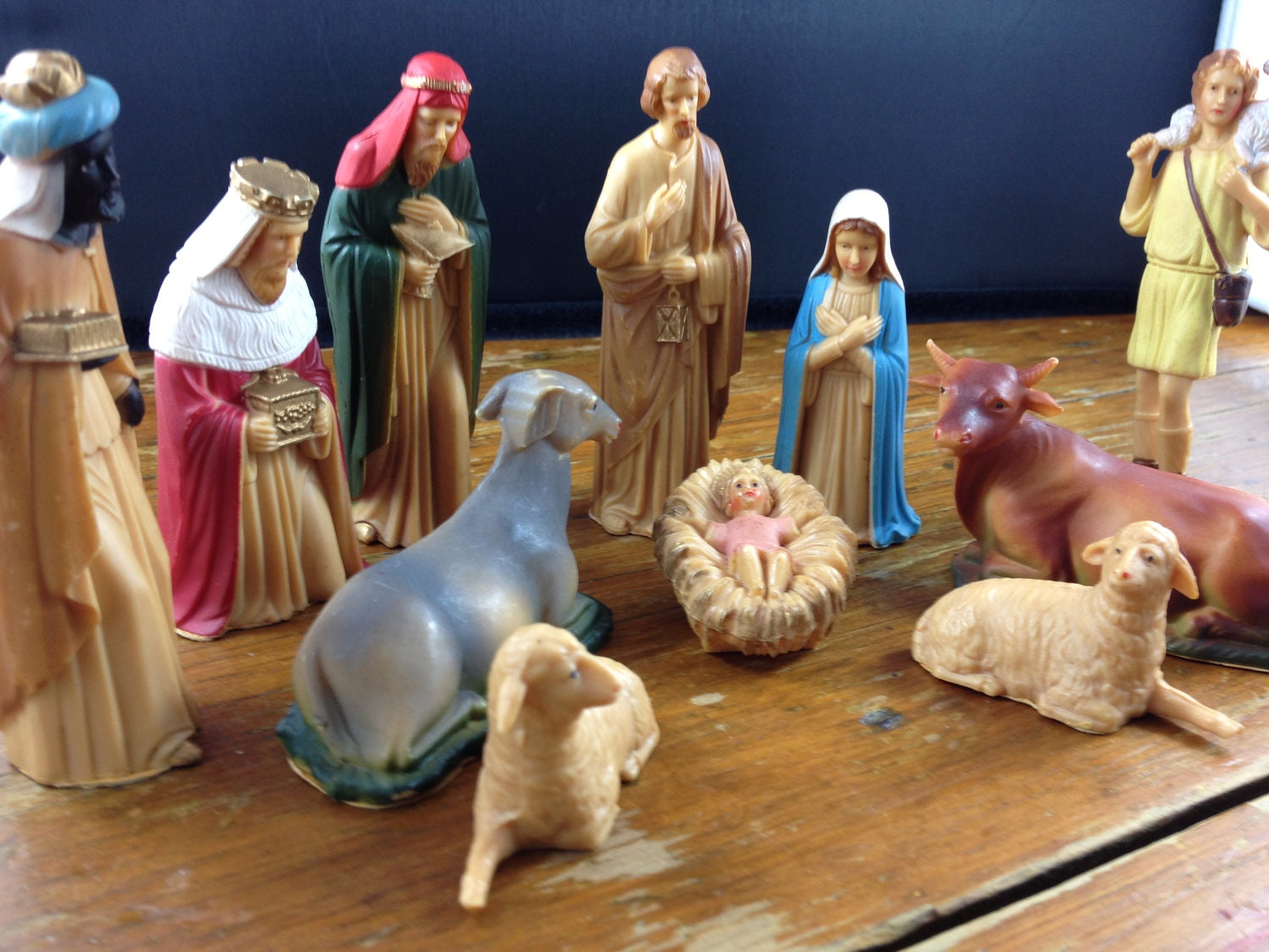 Vintage Plastic Nativity 93