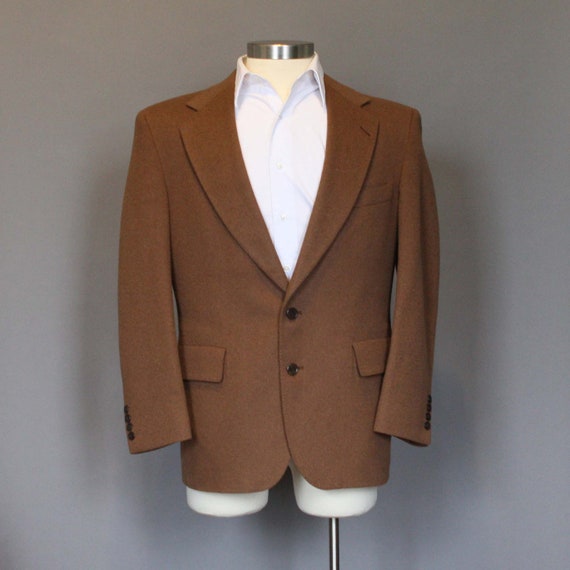 Vintage Mens Jacket Brown Camel Hair Sport by TheVintageAlchemist