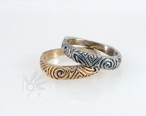 14k 11mm matching celtic wedding rings