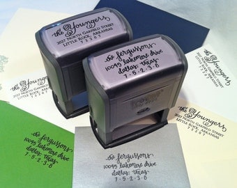 Calligraphy Return Address Stamp (self-inking)