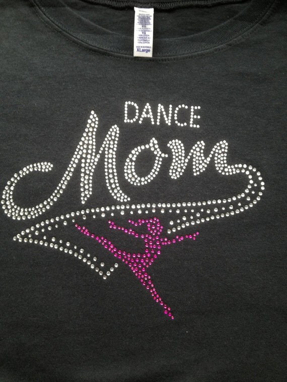 Items Similar To Rhinestone Crystal Bling Dance Mom Shirt On Etsy
