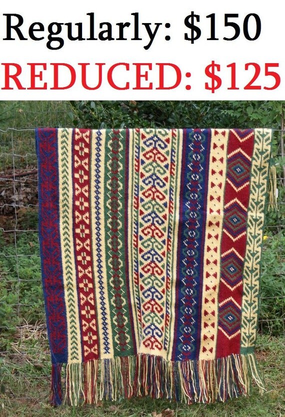 REDUCED Tapestry Crochet Afghan