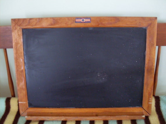 Vintage Natural Slate Chalkboard From National by CONNECTICUTFINDS