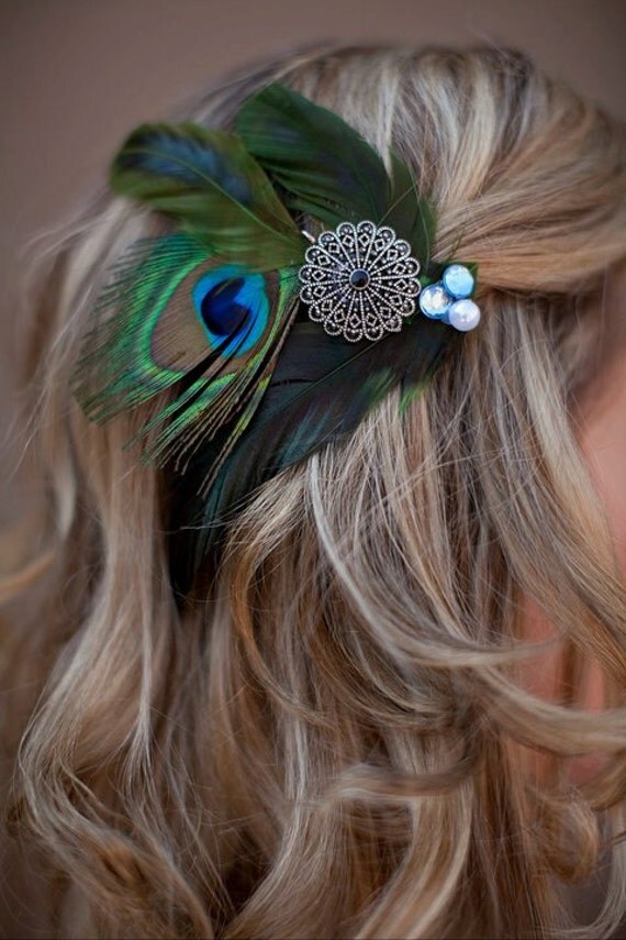 diy peacock headpiece