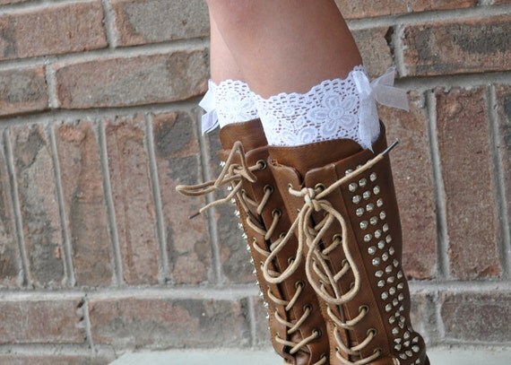 lace up sock booties