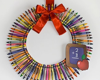 Crayon Wreath - large