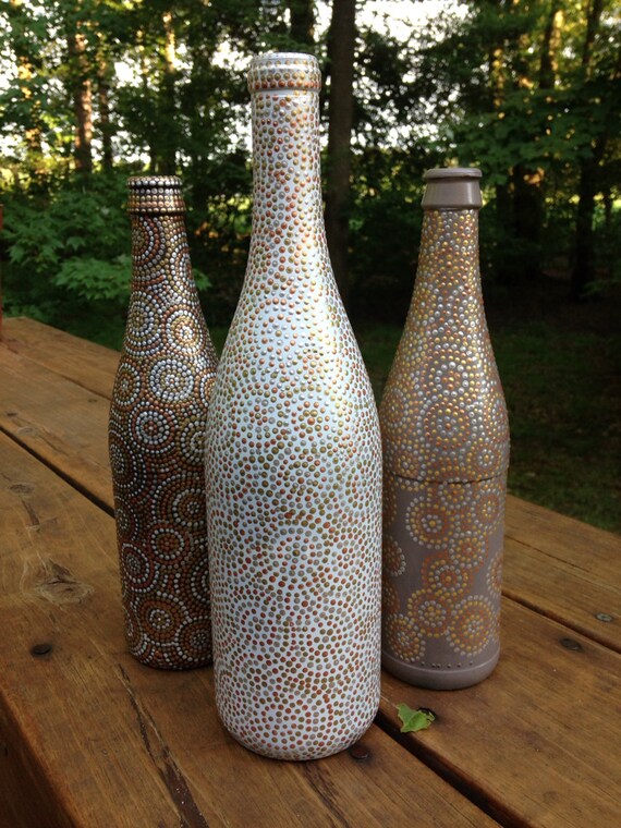 Custom wine bottle set