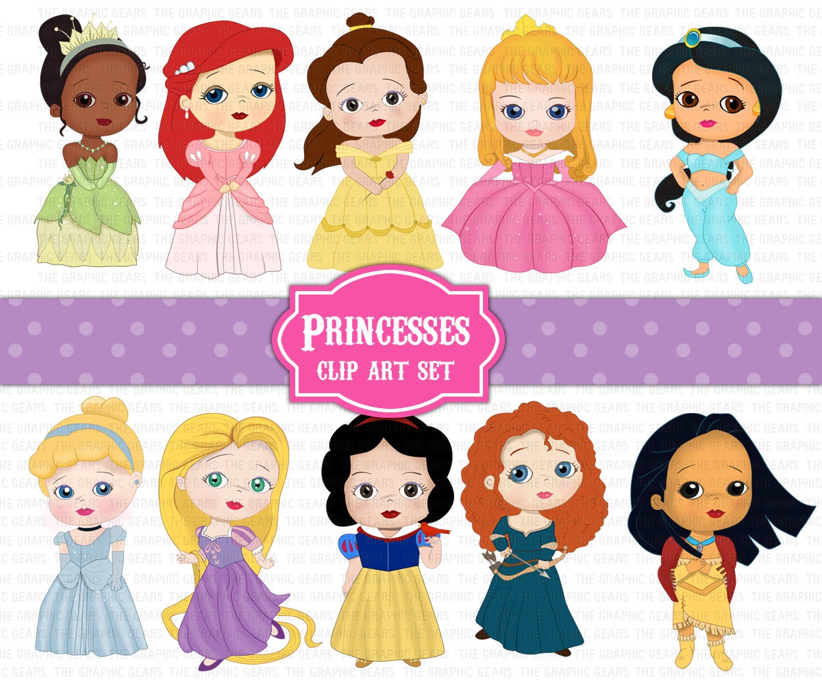 Download Princess Clip Art Set Disney Princesses Clipart by ...