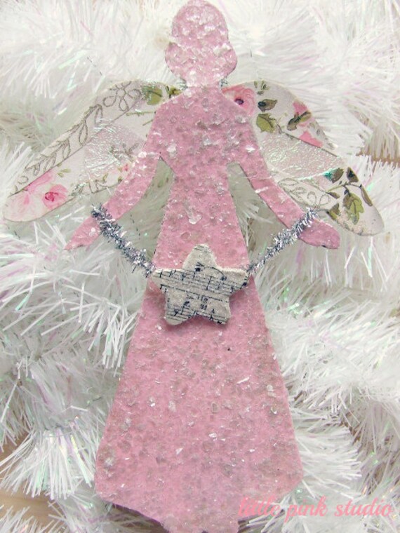 Collage Angel Kit diy Angel ornament kit makes 3 angel