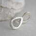 sterling silver earrings, teardrop raindrop, post stud, simple modern minimal jewelry