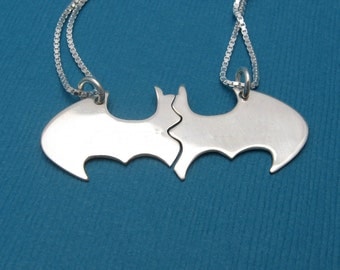 Best Bitches Batman necklaces, Personalized Friendship Silver on CHAINS ...