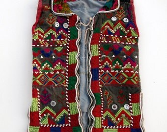 Afghanistan- Vintage Ceremonial Kohistani or Nuristani Child's Vest 11