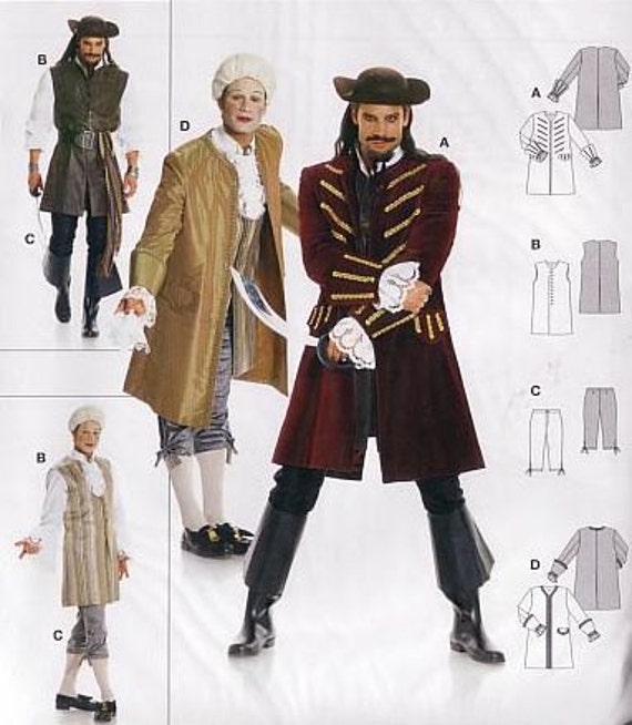 Diy Sewing PatternBurda 2459Pirate Jack Sparrow