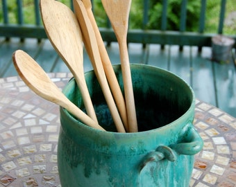 Turquoise Utensil Holder - Made to Order
