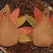 Primitive Tom Turkey Tucks Thanksgiving Bowl Fillers Fall Ornies