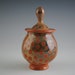 Earthy Orange and Black Spotted Jar