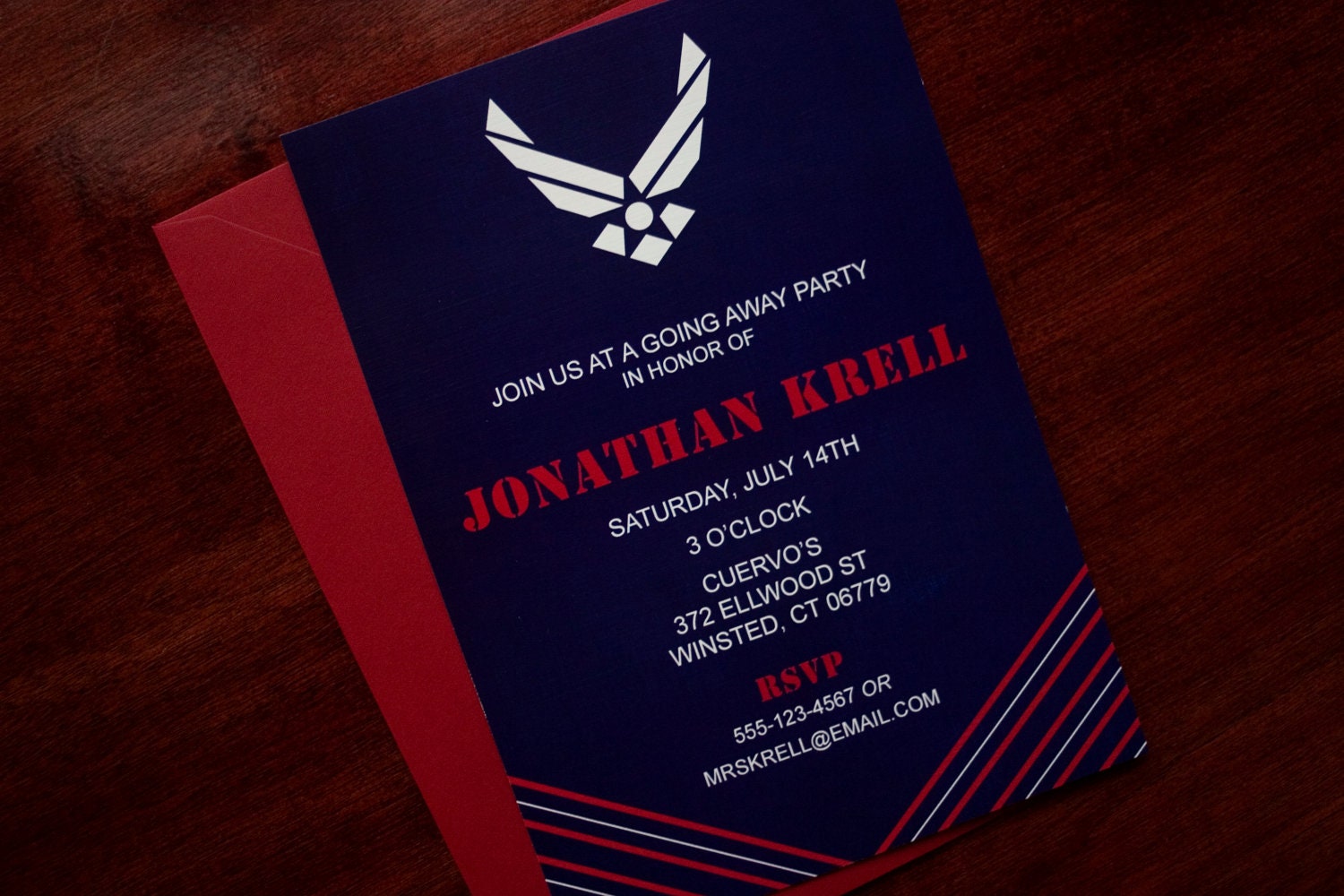 Air Force Retirement Invitations 2