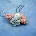 Raincloud Octopus Necklace, Pale Blue Polymer Clay Cephalopod Jewelry