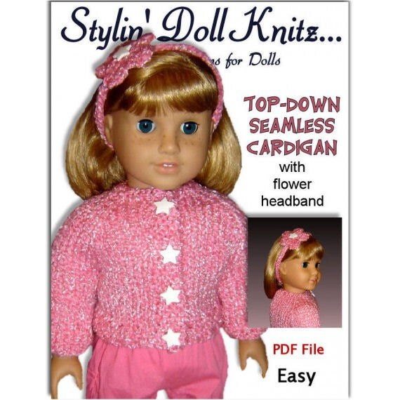18 inch doll knitting pattern. Fits American by ...