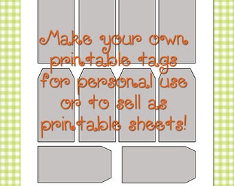 Printable Square Tags Round Corners Template 0033